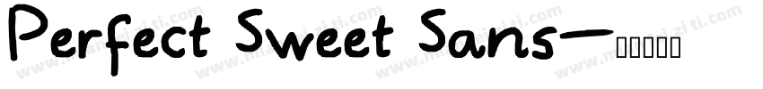 Perfect Sweet Sans字体转换